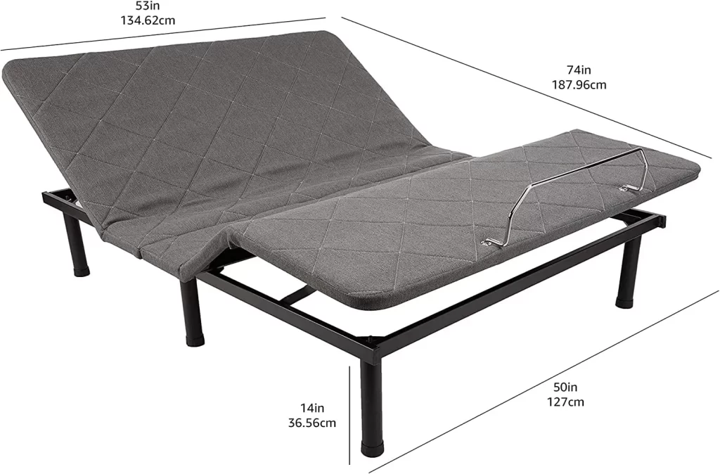 Amazon Basics Adjustable Bed Base with Head and Foot Incline